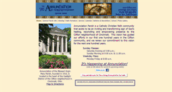 Desktop Screenshot of annunciationbvmparish.org